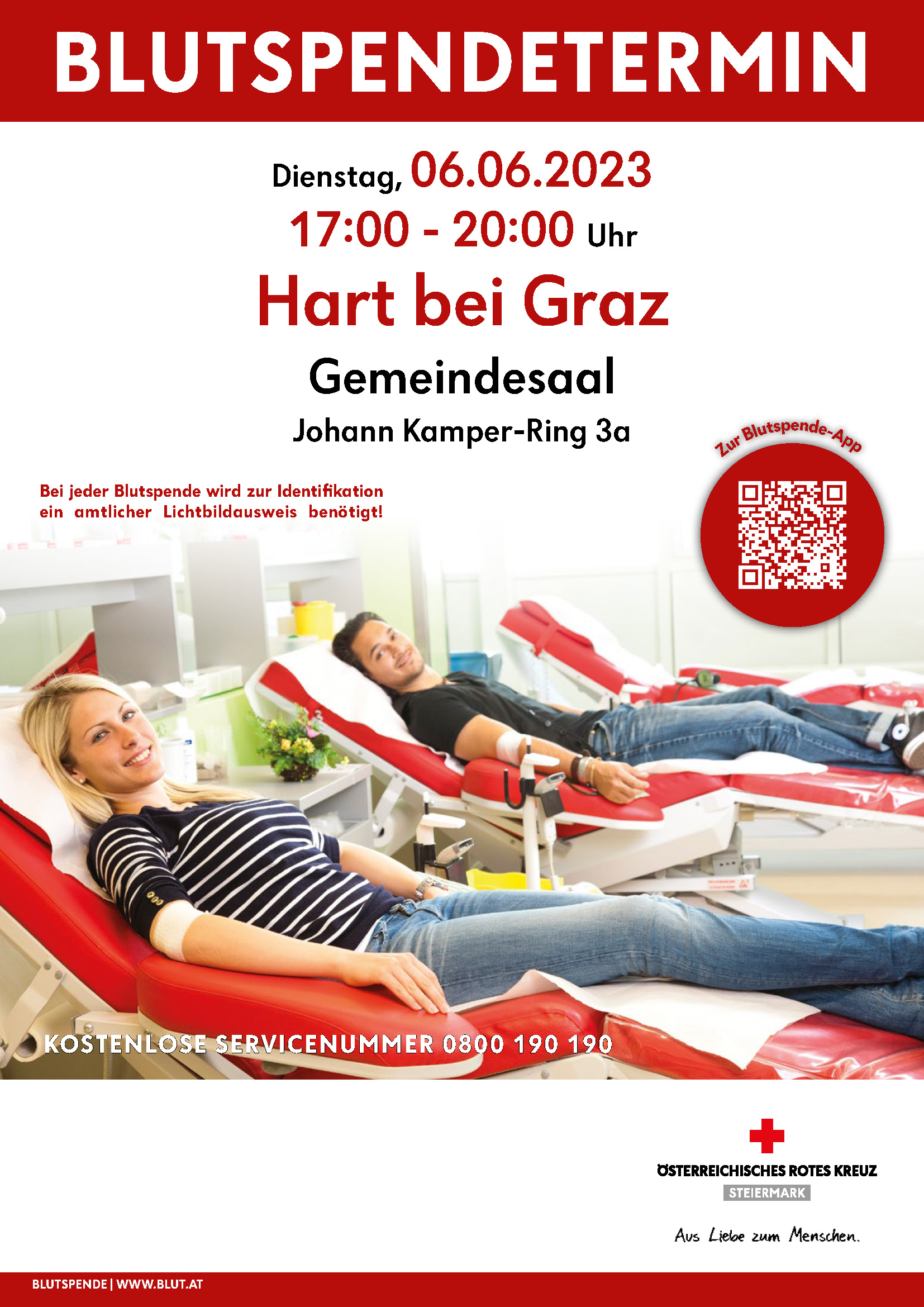 Blutspende 230606 5 Hart bei Graz